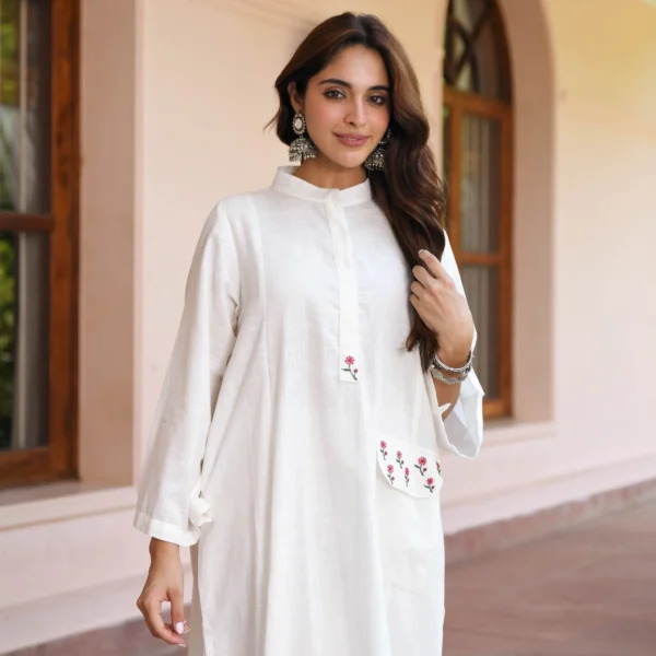 Noorani Embroidered Kurta Set - Image 2