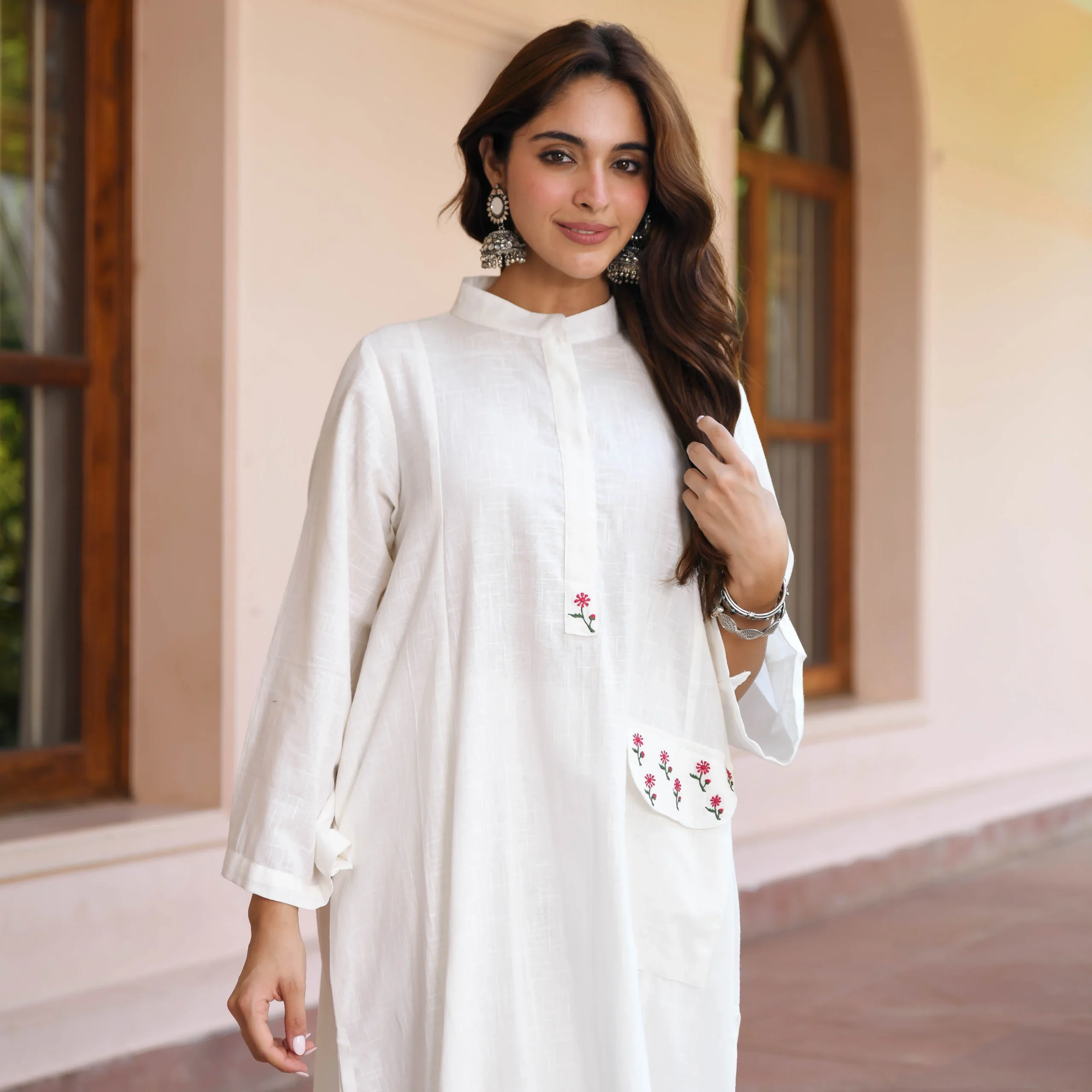 Noorani Embroidered Kurta Set - Image 2
