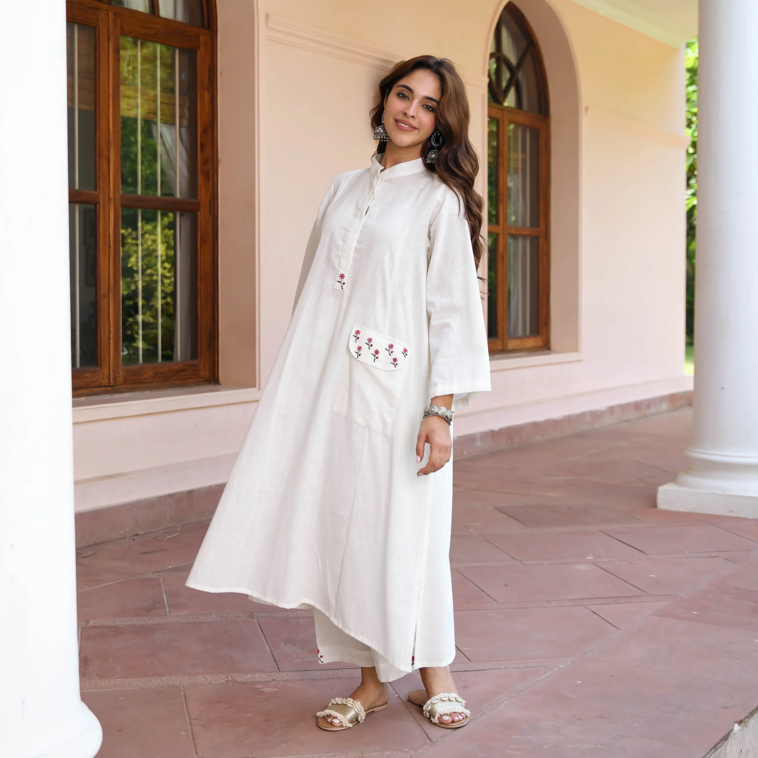 Noorani Embroidered Kurta Set - Image 4